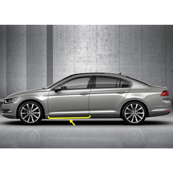 VW Passat B8 2015-2019 Sol Ön Kapı Bandı Çıtası Kromaj 3G0853331A ürün görseli 1