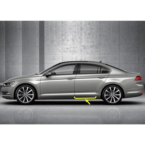 VW Passat B8 2015-2019 Sol Arka Kapı Bandı Çıtası Kromaj 3G0853333A ürün görseli 1