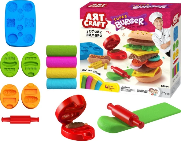Art Craft Hamburger Hamur Set 200 gr 5544 ürün görseli 1