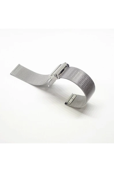 Çelik Kaplama Metal Saat Kordonu 20mm ürün görseli 1