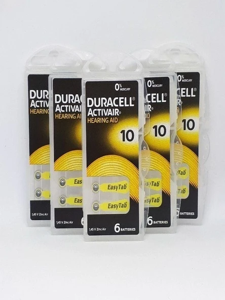 10 Numara Kulaklık Pili 6'lı-5 Paket 5*6 ürün görseli 1