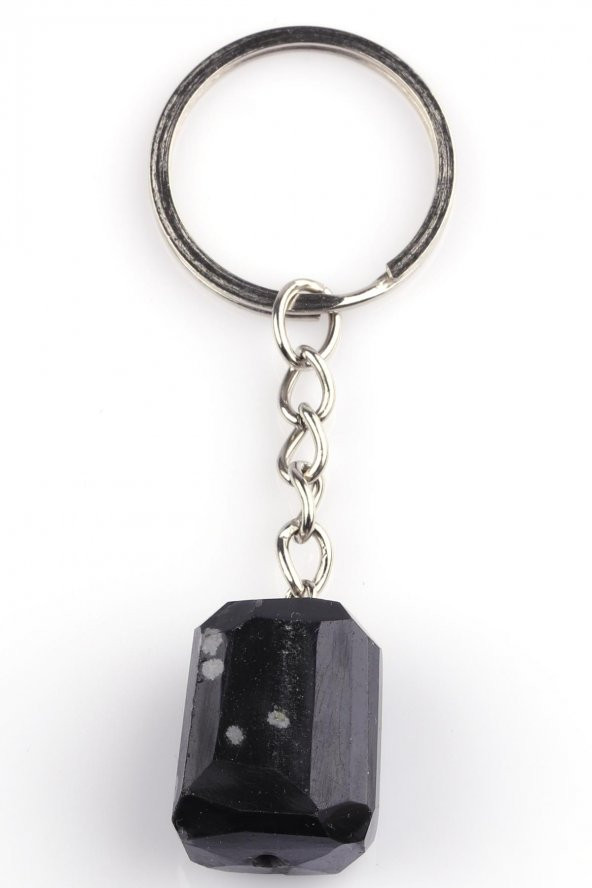 Karlı Obsidyen Doğal Taş Kolye ürün görseli 1