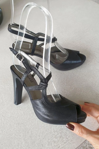 599 Topukla Kadın 10 cm Topuklu Abiye Ayakkapı ürün görseli 1