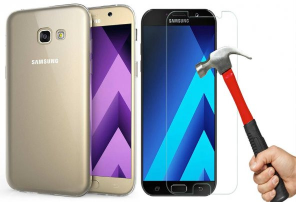 Samsung Galaxy A5 2017 Kılıf A520 Şeffaf Silikon Kılıf + Nano Cam ürün görseli 1
