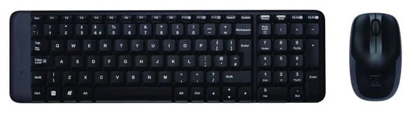 LOGITECH MK220 KABLOSUZ USB Q TR MM KEYBOARD SET 920-003163 ürün görseli 1
