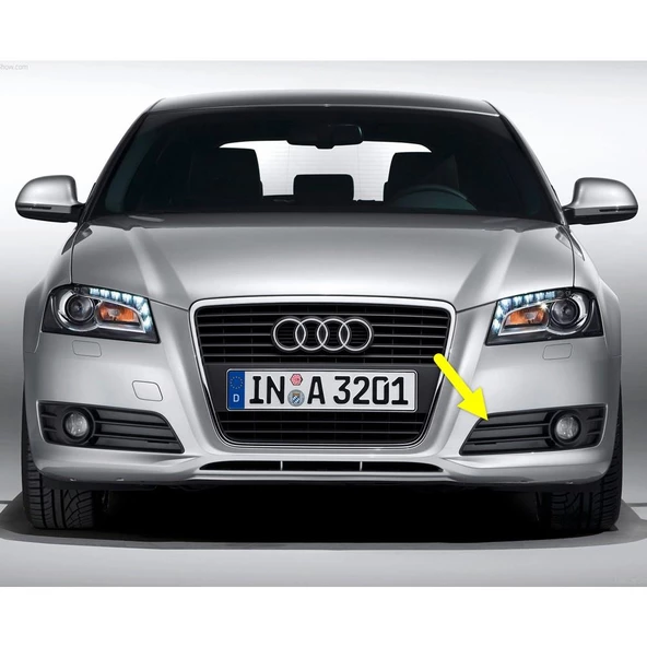 Audi A3 2009-2012 Ön Tampon Sol Sis Farı Kapağı 8P0807681F ürün görseli 1