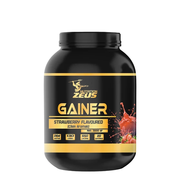 ZEUS NUTRITION GAİNFAST 3000GR KİLO ALDIRICI Çilek ürün görseli 1