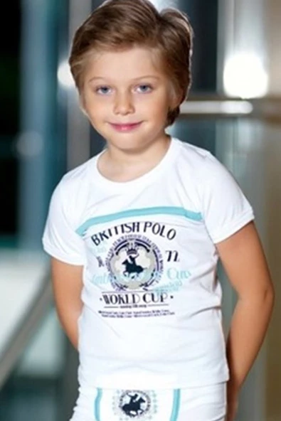 Polo Baskı Erkek Çocuk T-shirt 1517 ürün görseli 1