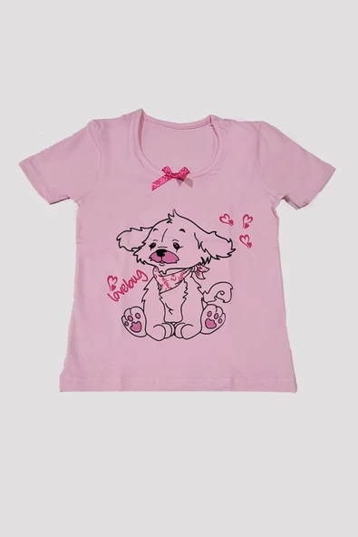 Kız Çocuk Baskılı Pijama Takımı - Resim 2