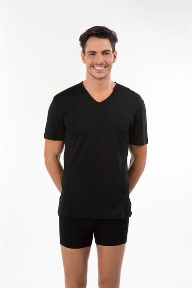 Kom Antonio V Yaka T-Shirt ürün görseli 1