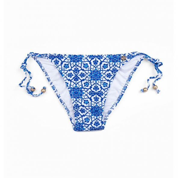 Desenli İpli  Bayan Alt Bikini 8253 - Resim 5