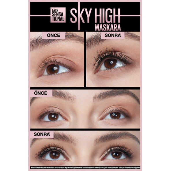Maybelline Lash Sensational Sky High x2 Maskara - Resim 3