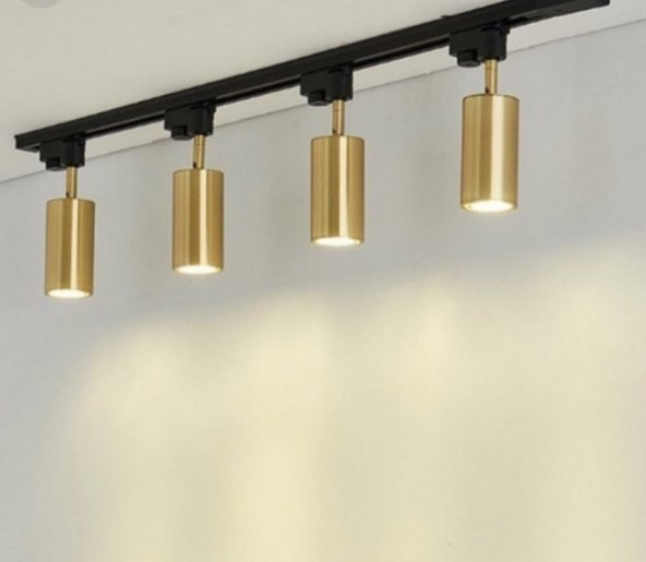 MYLİGHTS  MODERN  1 MT 4 LÜ RAY SPOT HAREKETLİ  AYDINLATMA  GÜN IŞIĞI LED AMPULLÜDÜR ürün görseli 1