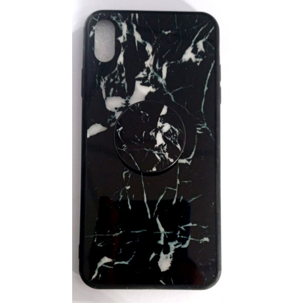 Apple iphone Xs Max Pop Soketli Mermer Slikon Kılıf ürün görseli 1