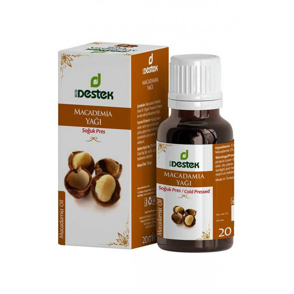DESTEK MACADAMİA YAĞI 20 ML ürün görseli 1