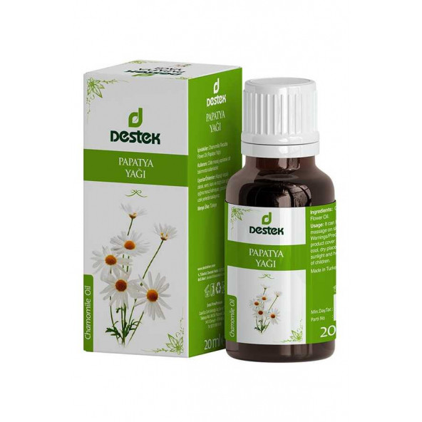 DESTEK PAPATYA YAĞI 20 ML ürün görseli 1