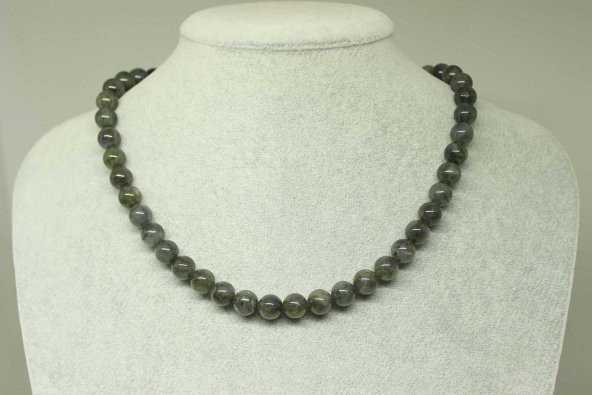 Labradorit Taşı Kolye 8mm (klipsli) ürün görseli 1