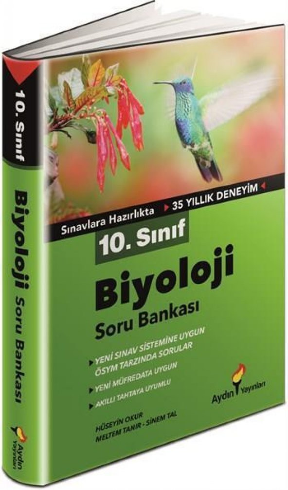 10.Sınıf Biyoloji Soru Bankası Aydın Yayınları ürün görseli 1