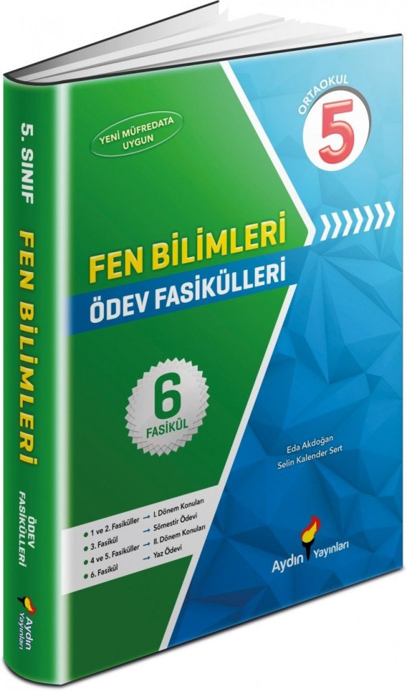 5.Sınıf Fen Bilimleri Ödev Fasikülleri Aydın Yayınları ürün görseli 1