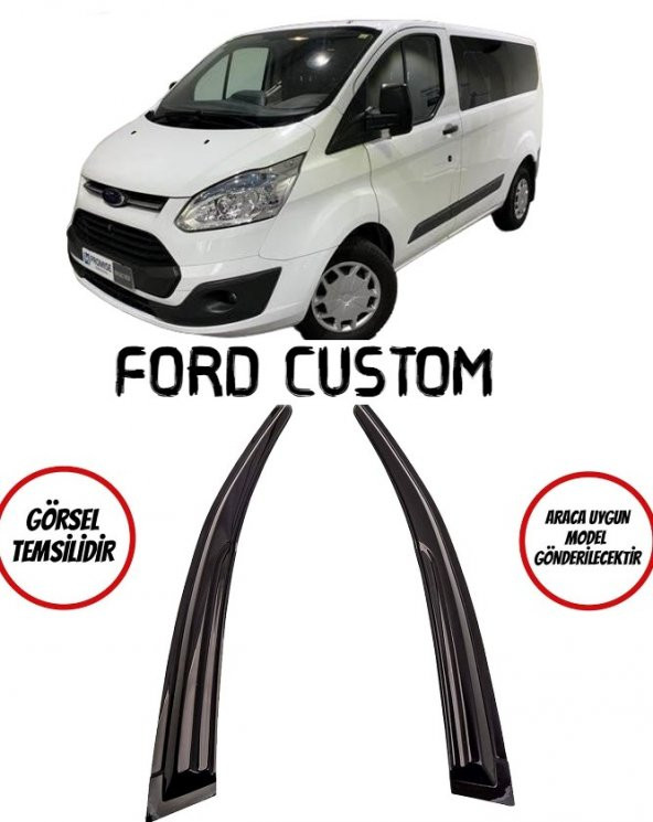 Ford Custom Cam Rüzgarlığı 2li ürün görseli 1
