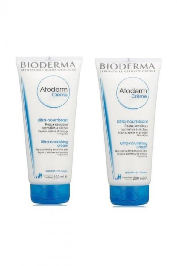 Bioderma Kuru, Hassas Ve Atopik Ciltler Için Nemlendirici Yüz Ve Vücut Bakım Kremi 200 ml 2 Adet ürün görseli 1