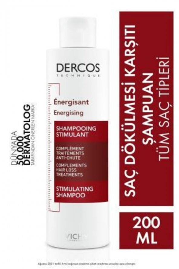 Vichy Dercos Energisant Saç Dökülmesi Karşıtı Şampuan 200 ml 3337871311292 ürün görseli 1