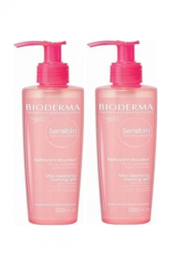Bioderma Hassas Ciltler Için Temizleyici Jel - Sensibio Foaming Gel 500 Ml 2 Adet Bio0011 ürün görseli 1