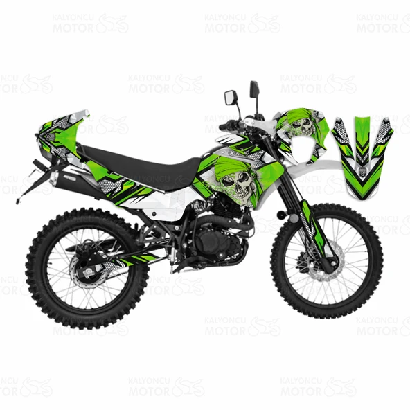 Mondial X-Treme Max 150 Skull Design Sticker Set ürün görseli 1