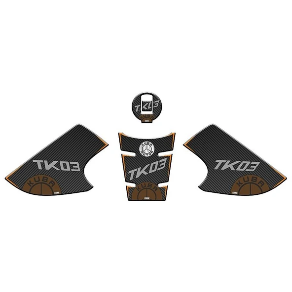 Kuba TK 03 Tank Pad + Yan Pad Turuncu ürün görseli 1