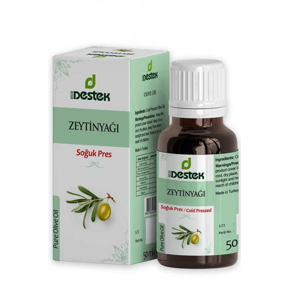 DESTEK SAF ZEYTİNYAĞI (Soğuk Pres) 50 ML ürün görseli 1