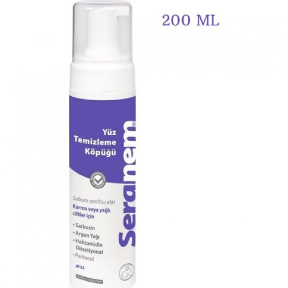 Seranem Karma ve Yağlı Ciltler Için Yüz Temizleme Köpüğü 200 ml ürün görseli 1