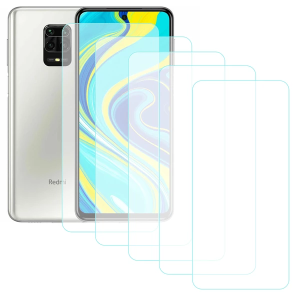 Notech Xiaomi Redmi Note 9S / Note 9 Pro Temperli Cam Ekran Koruyucu 5li Eko Paket ürün görseli 1