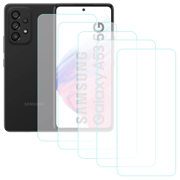 Notech Samsung Galaxy A53 5G Temperli Cam Ekran Koruyucu 5li Eko Paket ürün görseli 1