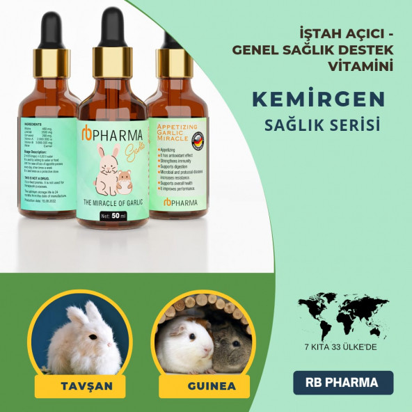 RB PHARMA Kemirgenler Için Genel Sağlık Destekleyici Ve Istah Açıcı Vitamin ürün görseli 1