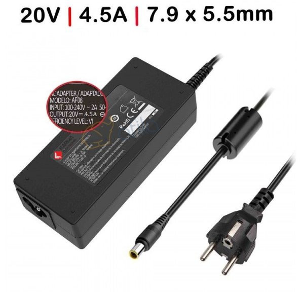 Lenovo 20V 4.5A (90W) - 7.9mm/5.5mm - Notebook Adaptör RNA-IB04 ürün görseli 1