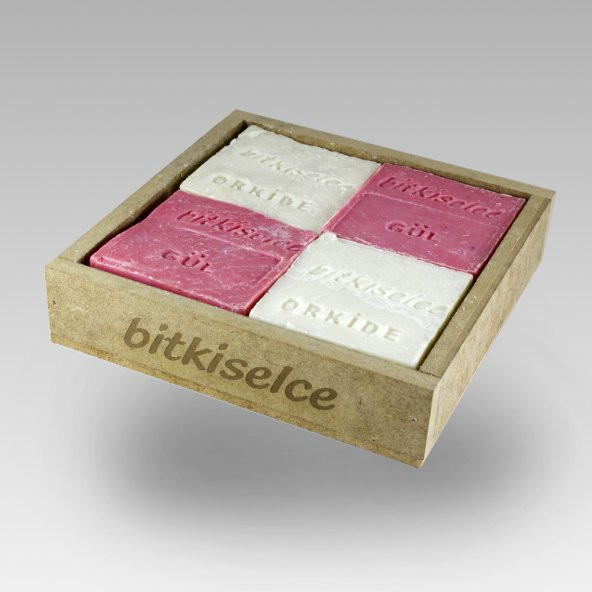 Bitkiselce Gül & Orkide Sabunu 450 gr. 4 Kalıp ürün görseli 1