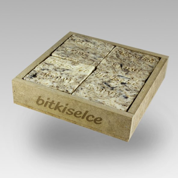 Bitkiselce El Yapımı Kahve Sabunu 450 gr. 4 Kalıp ürün görseli 1