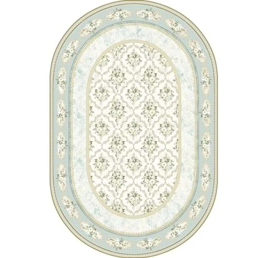 Brillant İpek Latex Oval Halı-TENDA HJE11722.805-(130X190CM) ürün görseli 1