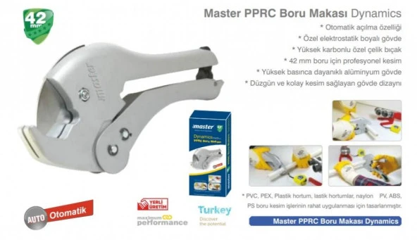 Master PPRC Boru Kesme Makası Dynamics Çelik 42 mm - Resim 2