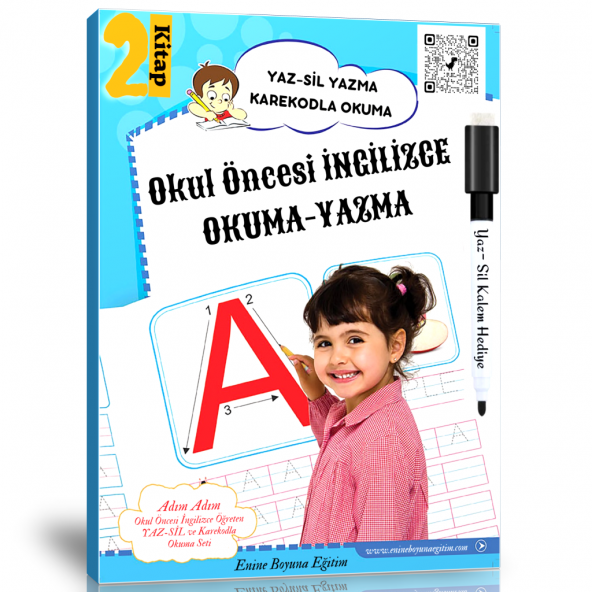 Okul Öncesi İngilizce Okuma-Yazma Eğitim Seti (2 Kitap) ürün görseli 1