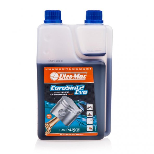 Oleo-Mac Eurosint 2 Evo Benzin Karışım Yağı İki Zamanlı 1 Litre Ölçekli ürün görseli 1