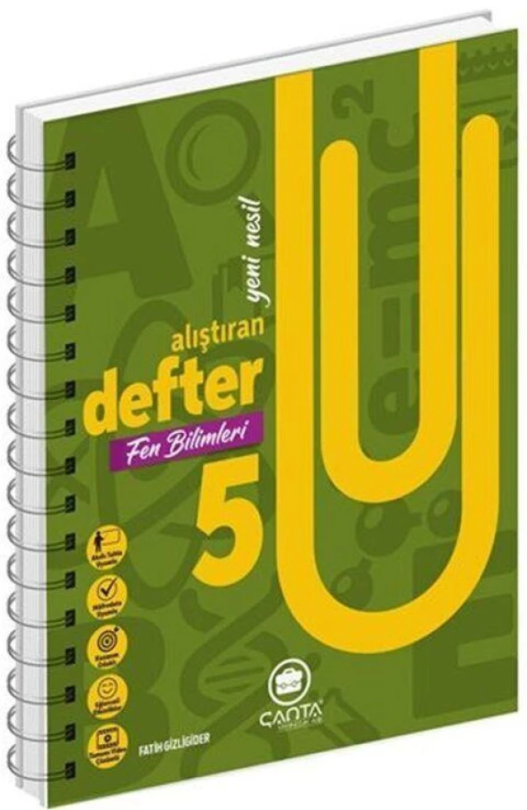 5. Sınıf Fen Bilimleri Okula Yardımcı Alıştıran Defter Çanta Yayınları ürün görseli 1