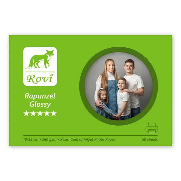 Rovi Rapunzel Parlak Fotoğraf Kağıdı 260gsm 50yp 10x15 ürün görseli 1