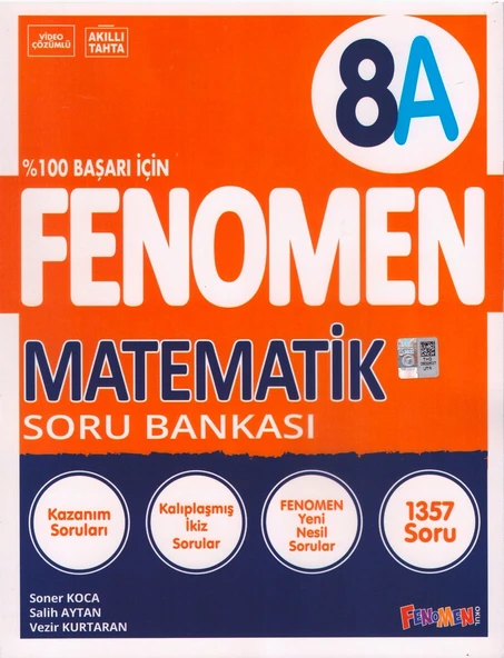 FENOMEN 8.SINIF MATEMATİK SORU BANKASI-A ürün görseli 1