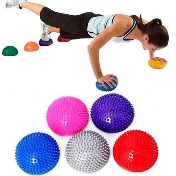 Yarım Denge ve Dikenli Egzersiz Topu 4 lü Set ürün görseli 1