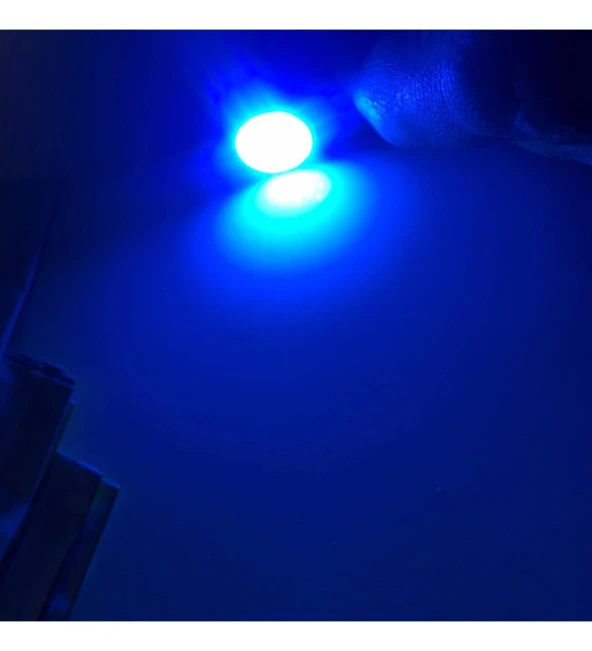 67/93 Cob Led Çift Duy Buz Mavisi Led - Resim 3