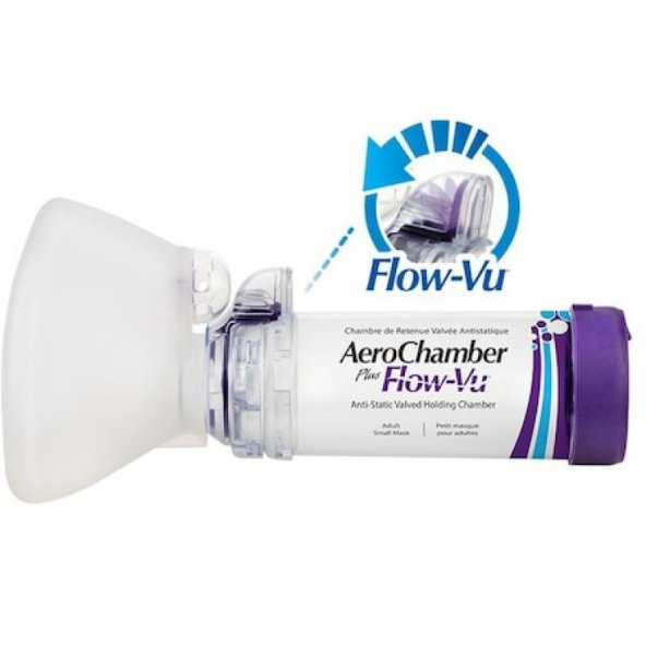 Aerochamber Flow Vu Mor 5-15 Yaş Arasi Inhalatör ürün görseli 1