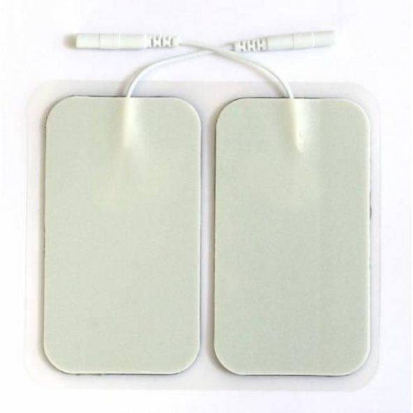 Kablolu Tens Pedi 4X8 Cm Dikdörtgen-4 Adet Fiyatıdır. ürün görseli 1