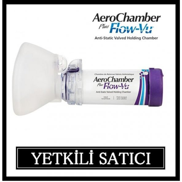 Aerochamber Flow Vu Mor 5-15 Yaş Çocuklar Için Inhalatör ürün görseli 1