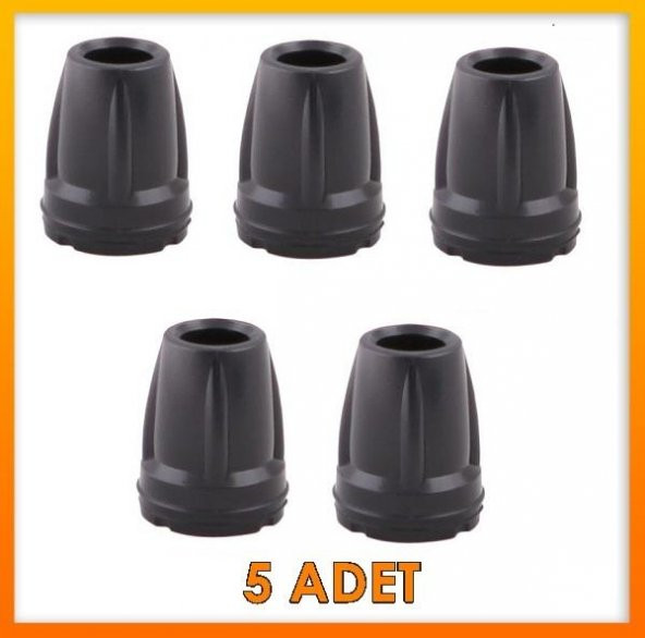 Herdegen Kanedyen Baston Lastik Ucu Siyah 5 Adet 18 MM ürün görseli 1